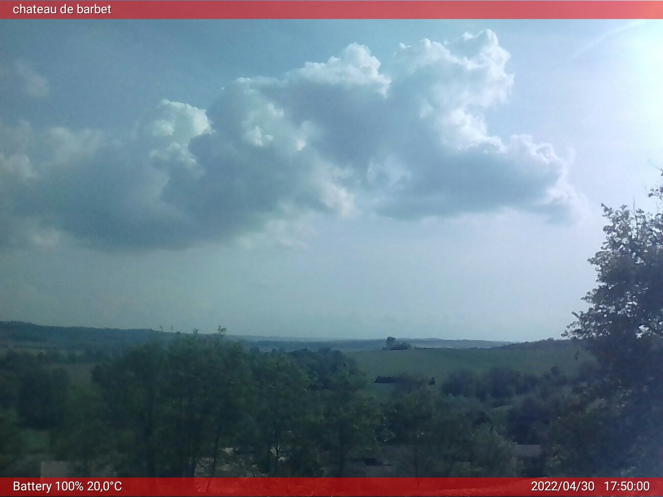 Live beeld van ch�teau de Barbet, Lombez, Frankrijk